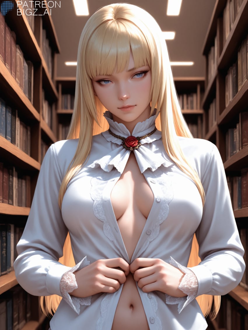 1girls 5_fingers ai_generated artist_name asian asian_female big_breasts bigz_ai blonde_hair blue_eyes boots breasts choker clothed clothed_female clothing dress emilie_de_rochefort female female_focus female_only hair library light-skinned_female long_hair looking_at_viewer medium_breasts namco patreon_username posing solo solo_female stable_diffusion tekken tekken_5_dark_resurrection tekken_6_bloodline_rebellion tekken_7 tekken_8 tekken_tag_tournament_2 unzipped unzipping white_dress white_hair