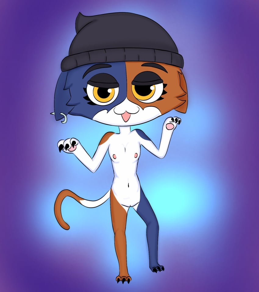 anthro epic_games felid feline female fortnite hi_res mammal meow_skulls nude riverxa solo