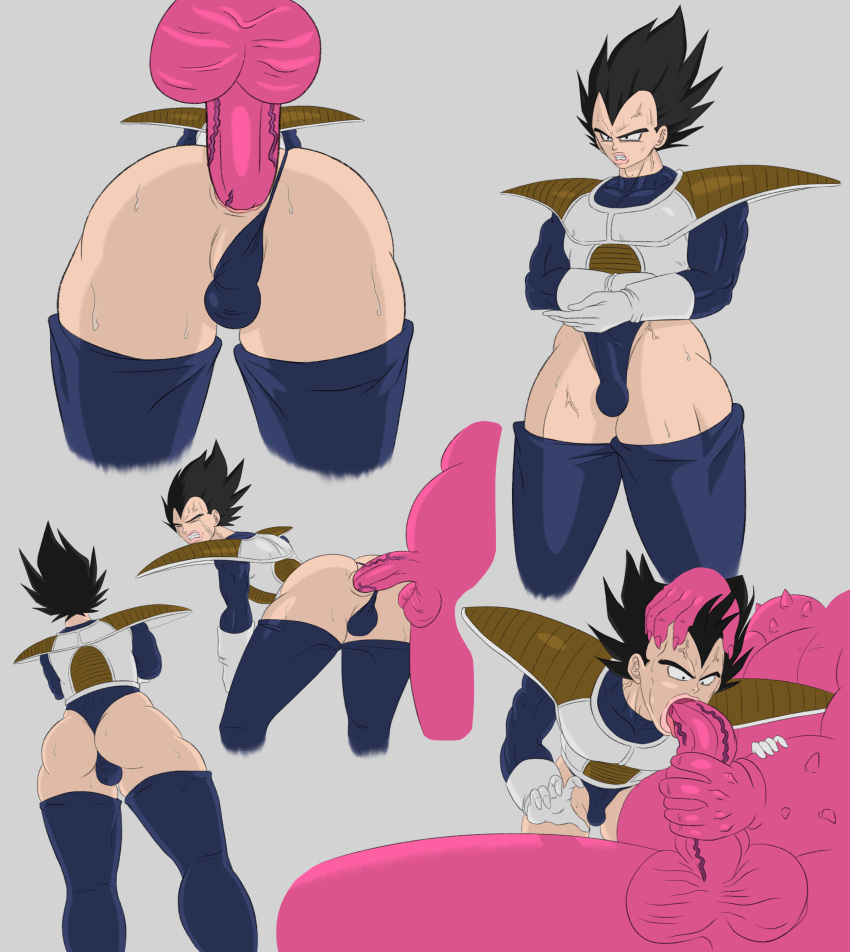 2boys anal anal_sex battle_armor big_ass big_balls big_belly big_butt big_muscles big_penis black_hair blowjob bulge clothed clothed_male clothed_male_nude_male dodoria dragon_ball dragon_ball_z femboy forced forced_fellatio forced_oral girly head_grab interspecies interspecies_sex leotard leotard_aside long_hair male male_only muscular muscular_arms muscular_legs muscular_male muscular_thighs naked nipples nude nude_male pink-skinned_male pink_skin saiyan saiyan_armor sissy spiked_arms stockings vegeta visualdrool yaoi