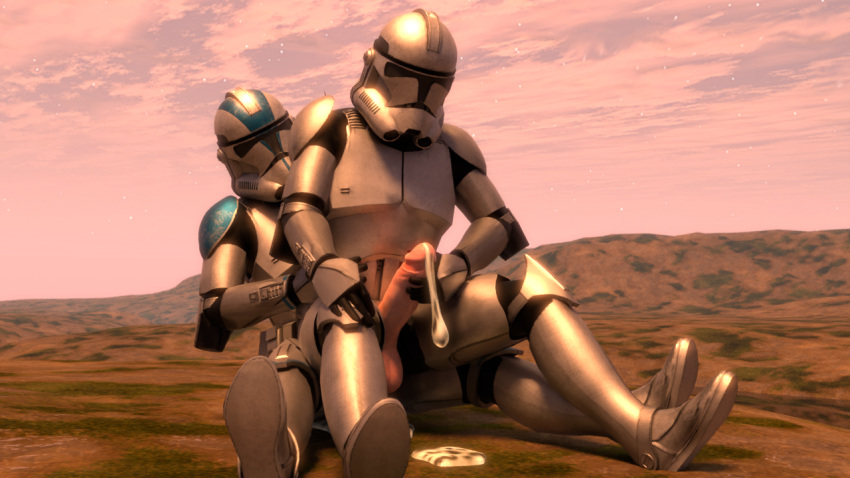 armor armored clone_trooper clone_wars cum dick fredugen108 gay helmet male male/male male_only star_wars