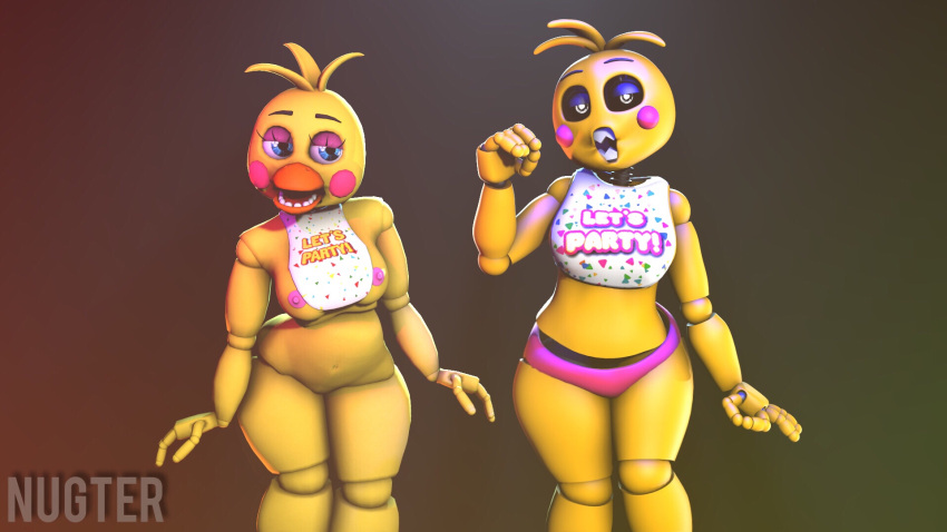 3d five_nights_at_freddy's five_nights_at_freddy's_2 nugter tagme toy_chica_(fnaf) toy_chica_(love_taste)