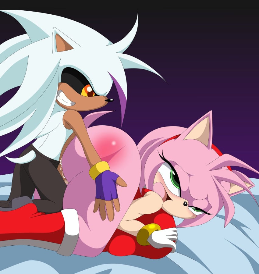 ahe_gao amy_rose anthro ass bed big_breasts big_butt bodily_fluids breasts butt_grab clothed clothed_sex clothing cum cum_in_pussy cum_inside duo eulipotyphlan fan_character female female_penetrated footwear furniture genital_fluids gloves green_eyes hand_on_butt handwear hedgehog hi_res humanoid humanoid_on_anthro looking_pleasured male male/female male_penetrating male_penetrating_female mammal open_mouth penetration penile penile_penetration penis_in_pussy pink_body sega sex shoes sonic_(series) vaginal_penetration vaginal_penetration video_games white_body yasjo