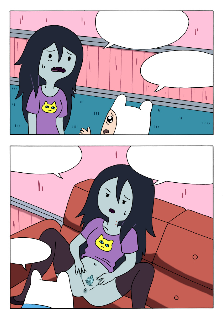 1boy 1girls adventure_time cartoon_network comic finn_the_human m_minotaur marceline vampire