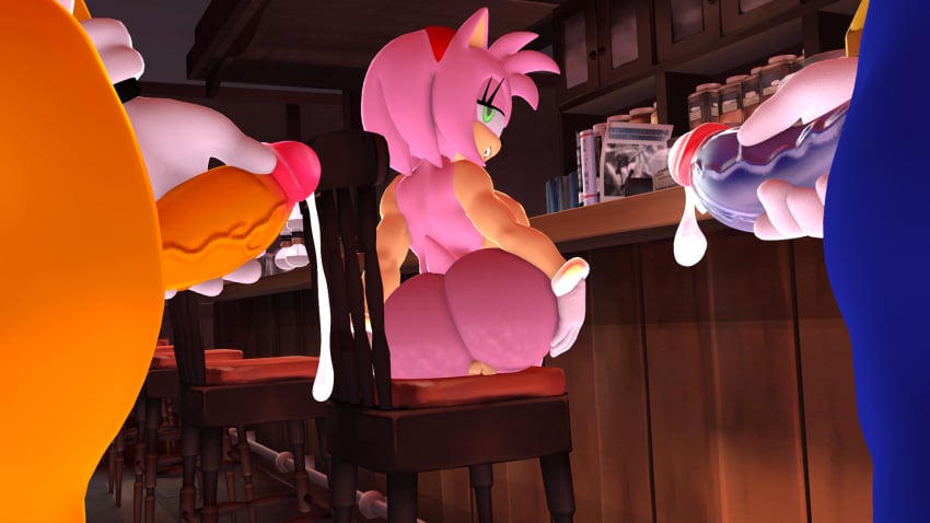 1girls 2boys 3d 3d_(artwork) amy_rose anotherthrowaway anthro big_ass big_butt bubble_butt cum fit_female furry hedgehog ltiberium77_(artist) penis puffy_anus ready_to_fuck sega sfm sonic_(series) sonic_team sonic_the_hedgehog sonic_the_hedgehog_(series) source_filmmaker tagme tails