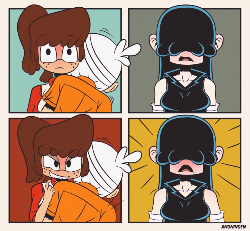 4_panel anoningen brother_and_sister comic fully_clothed incest lincoln_loud lucy_loud lynn_loud older_sister the_loud_house younger_brother