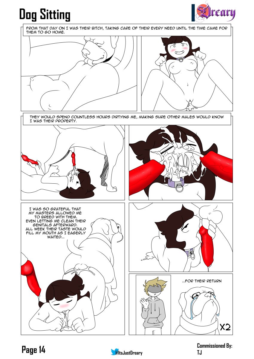 1boy 1girls ambiguous_knotting ambiguous_penetration anal anal_knotting anus big_ass big_butt blowjob breasts brown_hair bukkake canid canid_on_humanoid canine canine_on_human canine_penis clitoral_stimulation collar comic cum cum_in_ass cum_in_pussy cum_in_uterus cum_inside cum_on_face cunnilingus cunnilingus_from_canine dog doggy_style domestic_dog dominant_feral dreary english_text facial female female_human female_on_feral femsub feral feral_penetrating feral_penetrating_human from_behind hetero human human_on_feral impregnation internal interspecies jaiden jaiden_animations knot knotting laying_down leaking_cum licking_clitoris licking_penis looking_pleasured male male/female male_canine open_mouth oral oral_penetration ovum penetration penis penis_in_pussy quadruped sex spread_legs submissive_female text uterus vagina vaginal_knotting vaginal_penetration youtube youtuber zoophilia