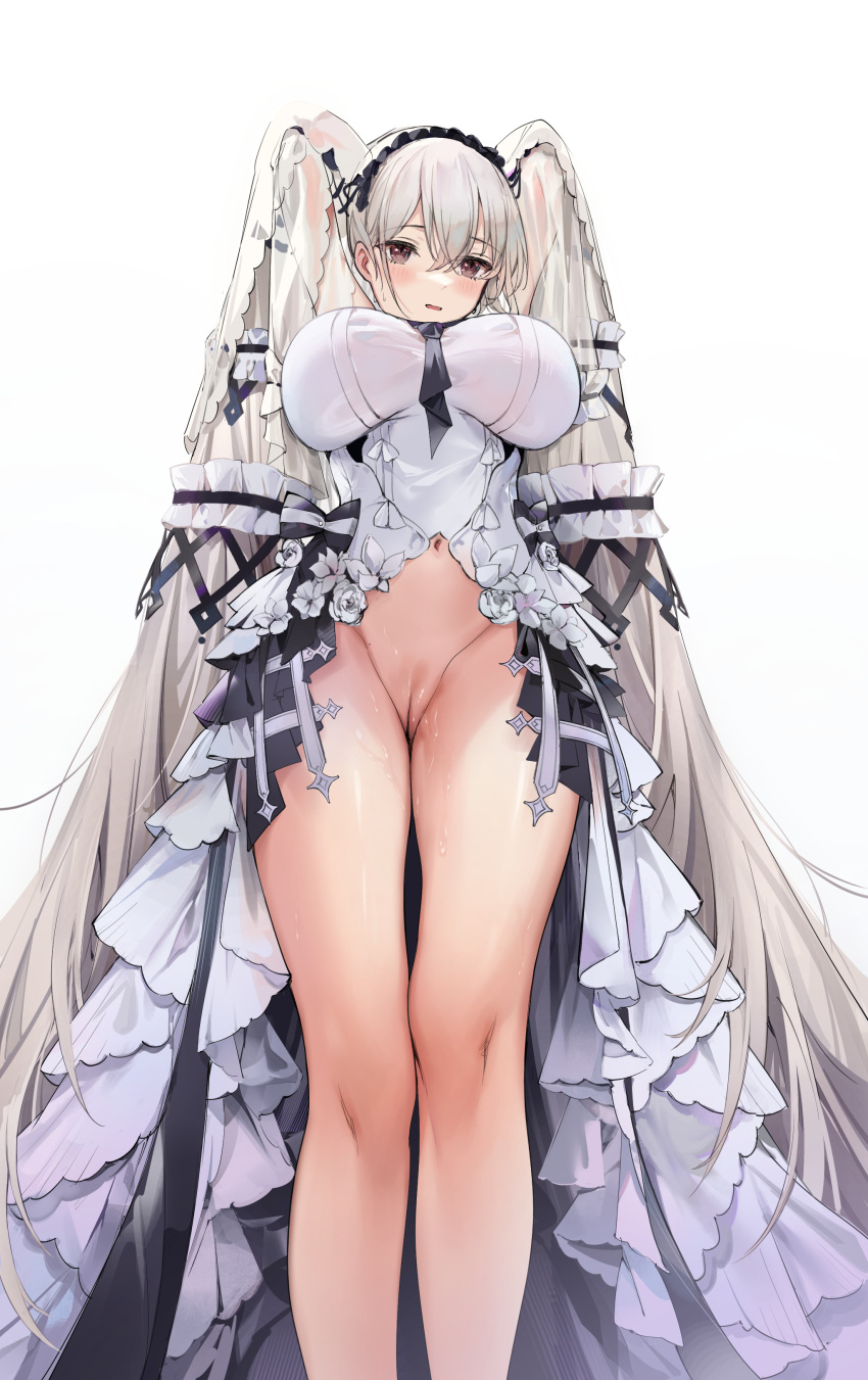 azur_lane formidable_(azur_lane) gothic_lolita lolita_fashion nopan pussy pussy_juice uncensored yamiiv