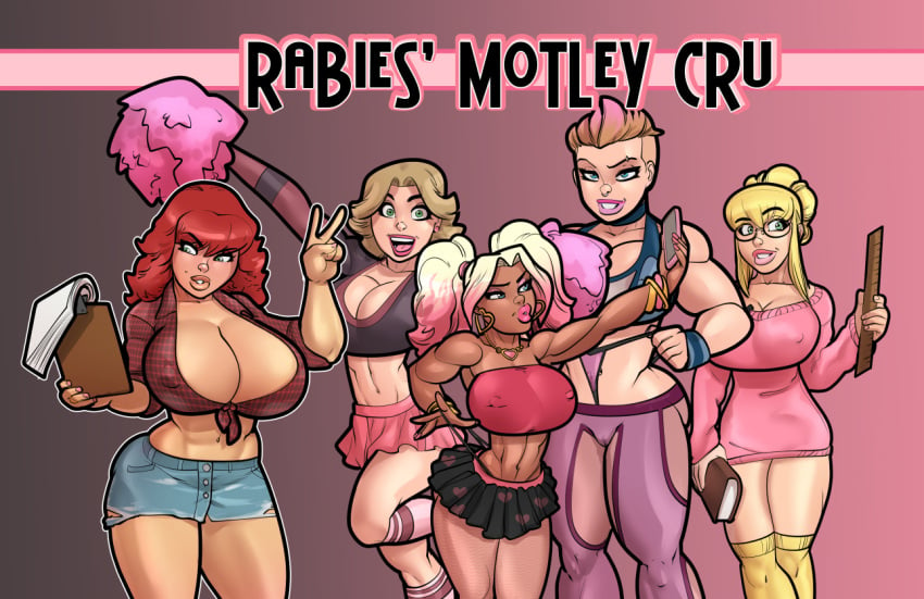 5girls ass barefoot big_breasts big_butt big_penis bimbo blonde_hair busty cleavage ginger green_eyes janet_herron janine_herron jenna_herron judith_herron light-skinned_female light-skinned_male multiple_girls my_mom_and_sister_are_size_queen_sluts nipple_bulge overalls pinup ponytail rabies-t-lagomorph red_hair short_hair size_queen slutwr1ter thick_legs thick_lips thick_thighs thighs veronica_herron voluptuous