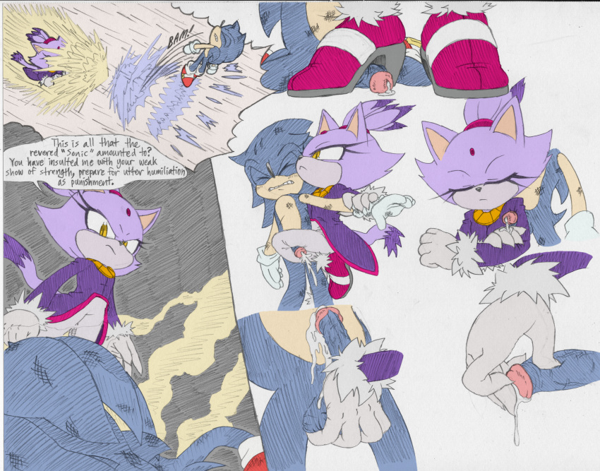 absurd_res anthro blaze_the_cat bootjob domination duo edit elbowjob english_text female female_domination femdom foot_fetish foot_play footjob handjob hb_lint heeljob hi_res humiliation kneejob legjob male male/female penile sex sonic_(series) sonic_rush sonic_the_hedgehog sonic_the_hedgehog_(series) squeezing_penis squeezing_testicles squeezing_the_cum_out