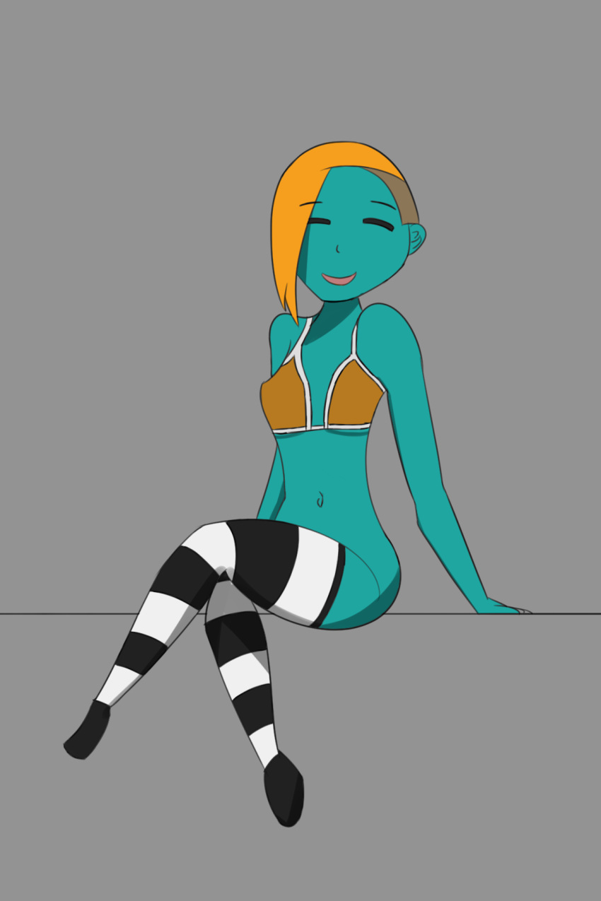 bra colored_skin perry_the_platypus short_hair tagme