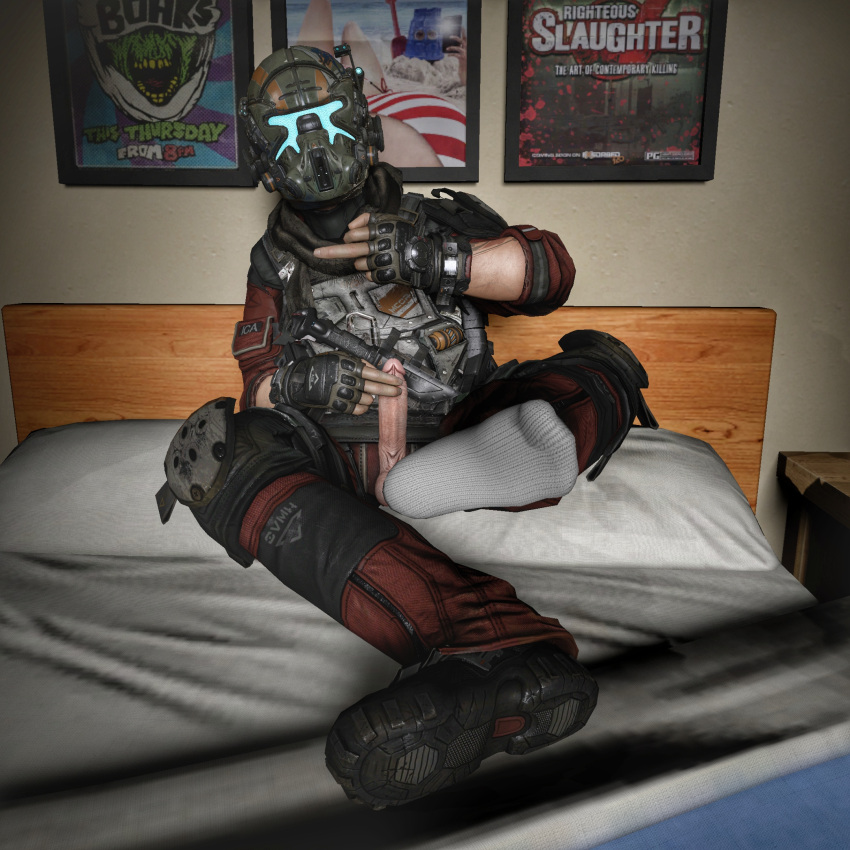 feet jack_cooper male_only masked penis pilot pilot_(titanfall) socks titanfall what