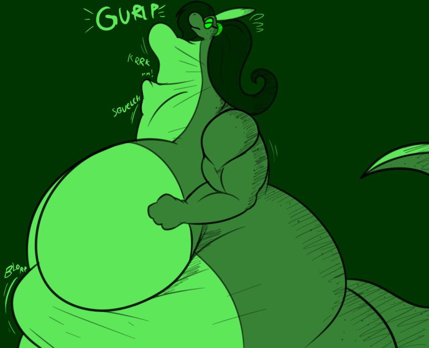 1girls anthro bbw big_breasts breasts brontosaurus bulge dinosaur diplodocid female gulp hair hi_res huge_breasts kurohachuurui long_neck muscular muscular_arms muscular_female neck_bulge overweight overweight_anthro overweight_female reptile rumbling_stomach sauropod scalie solo stomach_bulge swallowing theropod throat_bulge vore