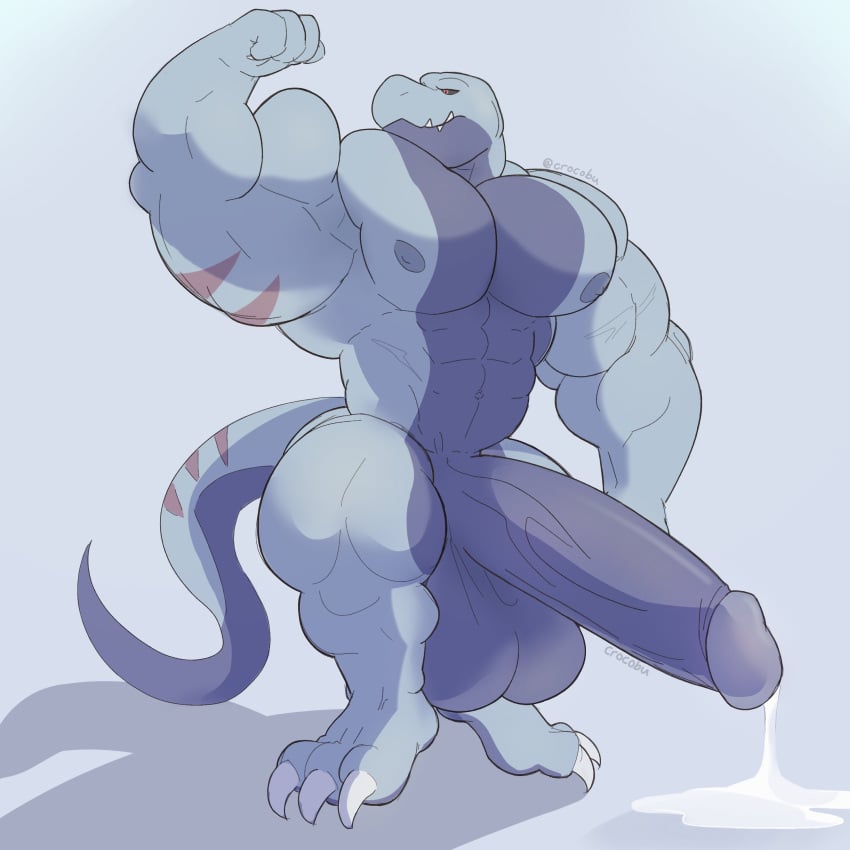 abs anthro biceps bodybuilder crocobu furry furry_only hyper hyper_balls hyper_genitalia hyper_muscles hyper_penis hyper_testicles male male_focus male_only muscle muscles muscular muscular_arms muscular_ass muscular_back muscular_legs muscular_male muscular_thighs nipples pecs veins veiny_penis