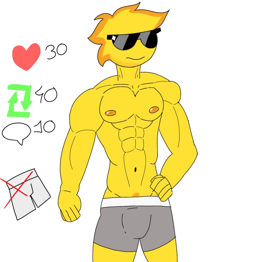 boy emoji gay goal_post humanoid non-human toony underwear