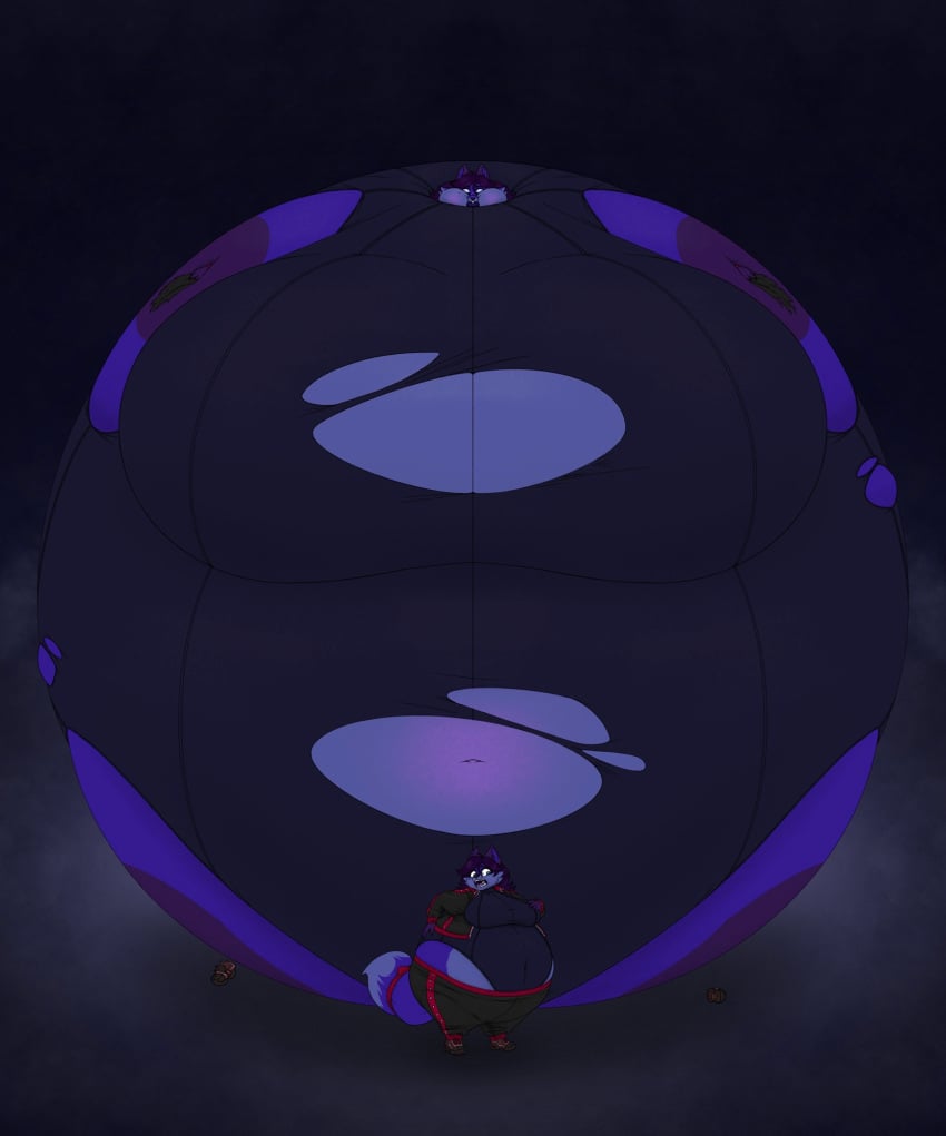 bbw big_ass big_breasts blueberry_inflation breasts bubble_butt cleavage female frisk_lk furry huge_ass huge_breasts inflation overweight spherical_inflation tagme thick_thighs wide_hips