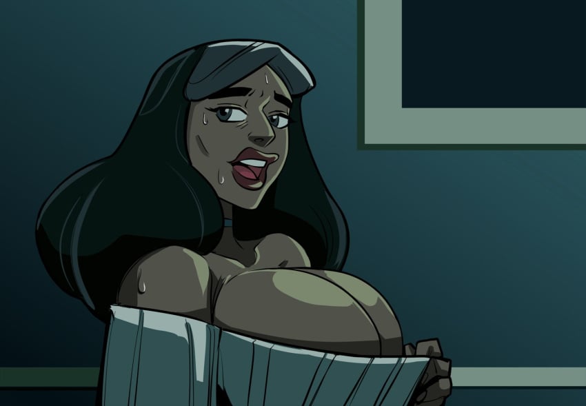 dark-skinned_female first-second huge_breasts indian milf priyanka_maheswaran steven_universe straight_hair