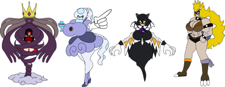 4girls antasma blake_belladonna bowser corrupted crossover female fusion mario_(series) mario_and_luigi_(series) miss_ezzy multiple_girls nintendo paper_mario princess_shroob ruby_rose rwby shadow_queen tagme team_rwby transformation weiss_schnee yang_xiao_long