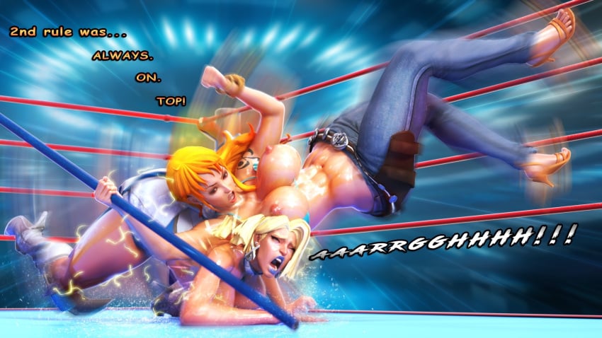 3d 3d_model blonde_hair blue_eyes breasts breasts_out clothing crossover eastern_and_western_character emma_frost emma_frost_(marvel_rivals) female female_only gladiotenebris hellfire_club large_breasts marvel marvel_comics marvel_rivals milf nami_(one_piece) nipples one_piece orange_hair thick_thighs tits_out white_queen x-men