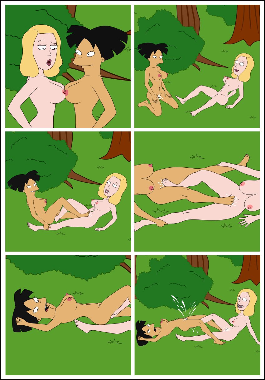 amy_wong battle beth_smith breasts comic couple crossover cum cumming feet female_footjob foot_fuck foot_worship footjob forest futurama grass nipples pussy pussy_juice rick_and_morty sexfight sexfightfun squirt squirting wet_pussy wrestling yuri