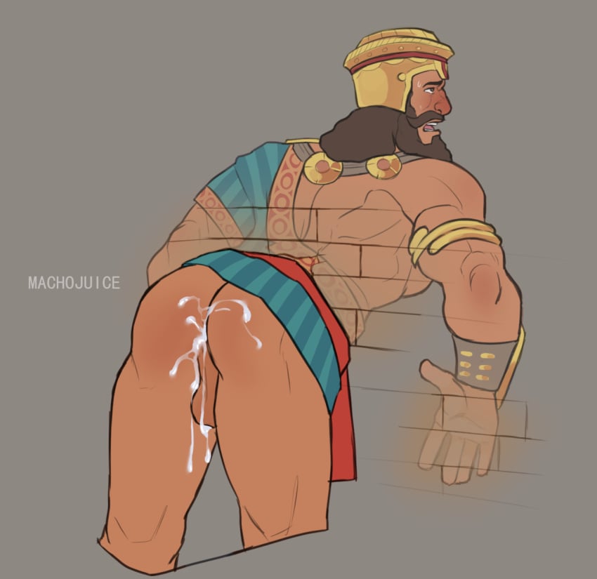 1boy abs adonis_belt ahe_gao anal anal_sex arms_behind_back bald ball_hair balls bara barazoku beard biceps big_balls big_penis big_testicles blush boner bound chest_hair civilization civilization_vi clothing cum cum_in_ass cum_inside erect_nipples erect_penis erection gay gilgamesh_(civilization) gilgamesh_(mesopotamian_mythology) gilgamesh_(sumerian_mythology) jewelry large_testicles looking_pleasured low_hanging_testicles machojuice male male_focus male_nipples male_only male_pubic_hair manly mesopotamian_mythology muscle muscled muscles muscular muscular_male naked nipples nude nude_male solo solo_male standing_male stuck_in_object stuck_in_wall sumerian_mythology through_wall yaoi