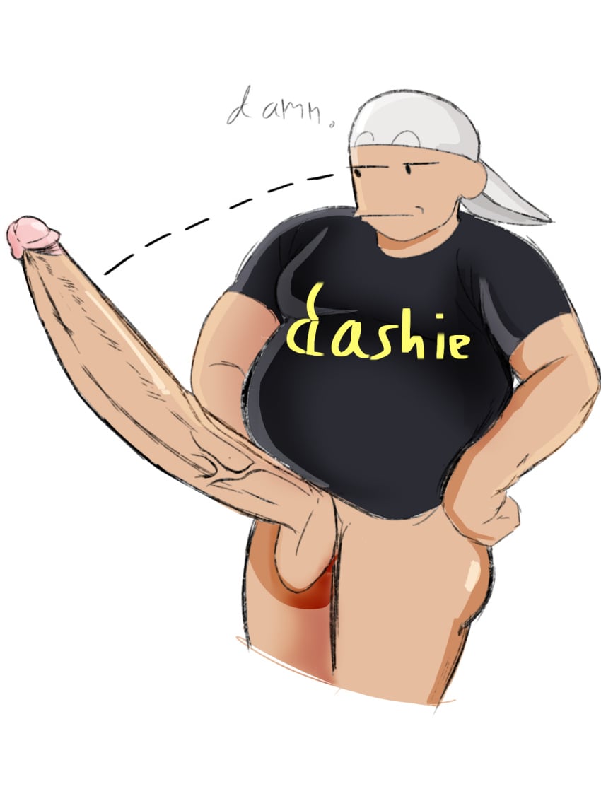 charlie_guzman dashie_(dashiegames) dashiegames dashiexp dashiexp2 erection hat horny long_penis male male_only plain_background straight