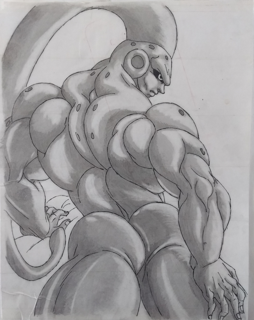 art ass dragon_ball dragon_ball_z fan majin_buu male_only nude solo solo_male super_buu