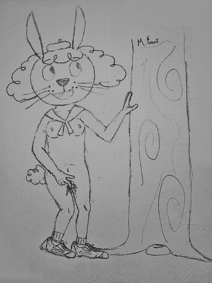 amber anthro camp_lazlo cartoon_network female fingering footwear furry hat rabbit shoes tagme tree young