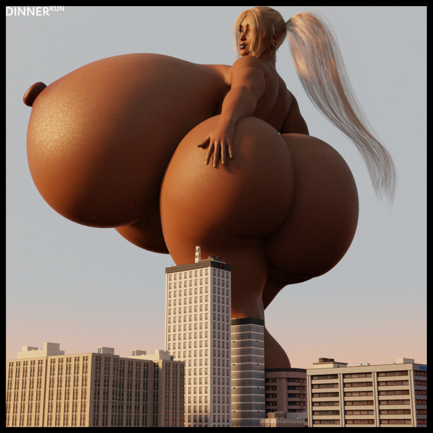 1girls 3d 3d_(artwork) ass big_ass big_breasts breast_expansion breasts chelsea_(yodiddly) city digital_media_(artwork) dinner-kun expansion giant_breasts giantess gigantic_breasts growth gts hair hand_on_ass height_difference height_growth hi_res huge_ass huge_breasts hyper hyper_breasts large_breasts lips lipstick macro massive_breasts nipples nude nude_female size_difference solo weight_gain yodiddly