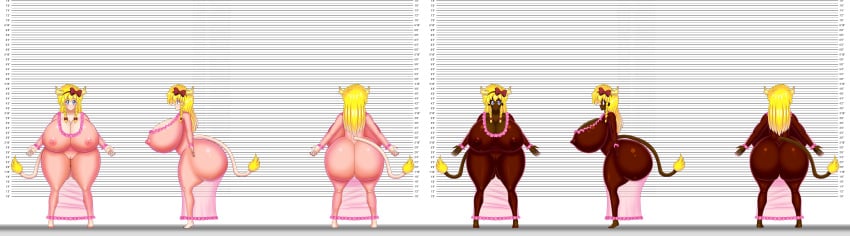 areolae ass ass_in_dress big_ass big_breasts bluebullpen breasts castlevania commission cow_girl cow_horns cow_tail dat_ass female horns maria_renard maria_renard_(rob) nightgown nipples pussy rondo_of_blood see-through see-through_nightgown solo tail