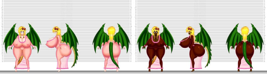 areolae ass ass_in_dress big_ass big_breasts bluebullpen breasts castlevania commission dat_ass dragon dragon_girl dragon_tail dragon_wings female maria_renard maria_renard_(rob) nightgown nipples pussy rondo_of_blood see-through see-through_nightgown solo tail wings