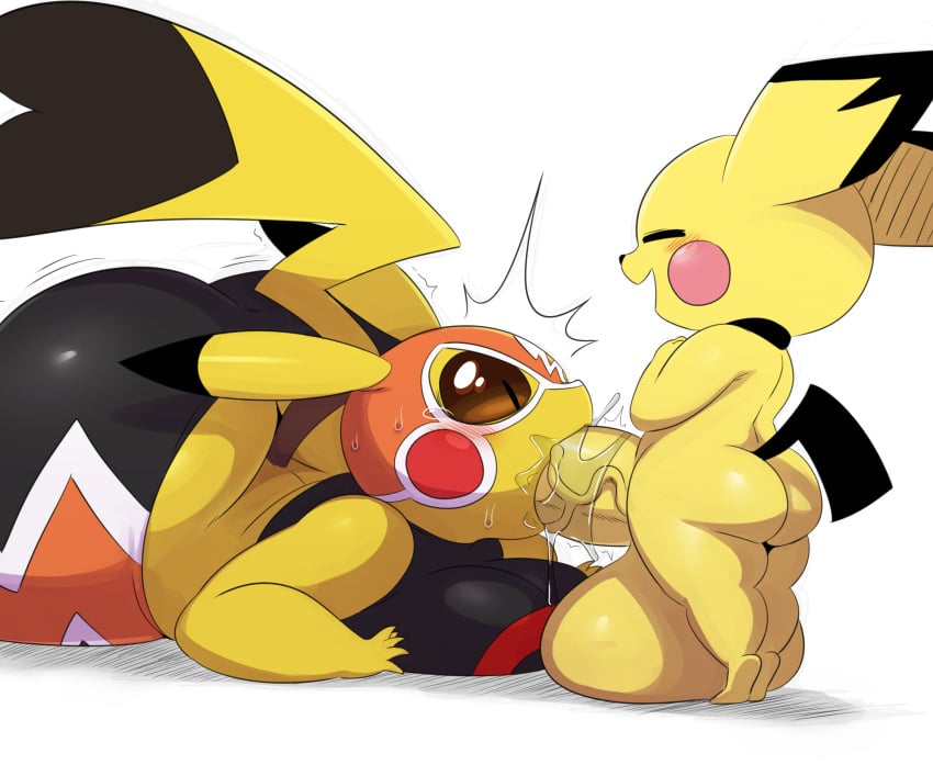 1girls ass ass_cleavage back balls big_ass big_balls big_butt blush boy breasts brown_eyes butt_crack cleft_tail closed_eyes clothed_female_nude_male constricted_pupils cosplay_pikachu fellatio female furry happy highres huge_ass huge_cock huge_testicles hyper hyper_penis interspecies large_breasts larger_female lying mask nintendo nude oral oral_sex penis pichu pikachu pikachu_libre png pokémon_(species) pokemon pokemon_(species) precum saliva size_difference slit_pupils small_but_hung smaller_male spoken_heart sssonic2 straight super_smash_bros. super_smash_bros._ultimate tail tears testicles thick_thighs thighs tiptoes uncensored veins veiny_penis white_background wide_hips