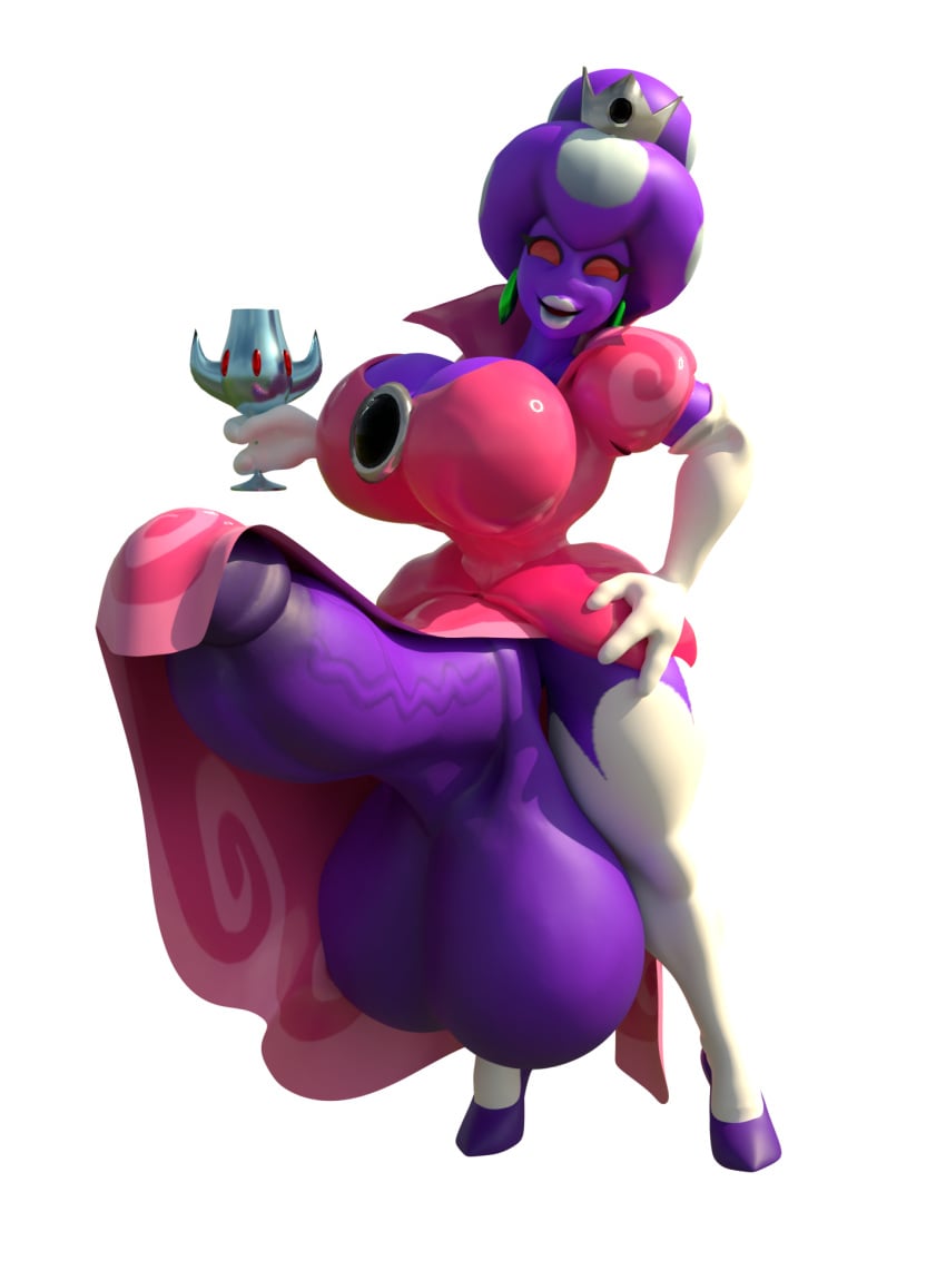 1futa 3d anthro blender futa_only futanari huge_breasts hyper hyper_balls hyper_penis looking_at_viewer mario_(series) mario_and_luigi_(series) nintendo princess_shroob purple_skin red_eyes shiny_balls shiny_skin shocking_(artist) smiling_at_viewer thick_thighs transparent_background veiny_penis