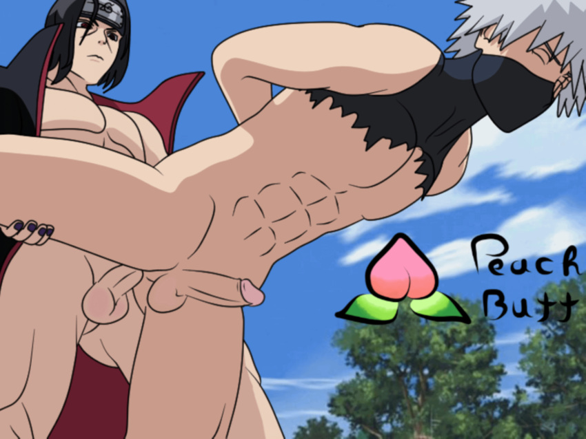 2boys akatsuki_(naruto) animated arms_behind_back black_eyes black_hair clothed clothed_sex clothing forehead_protector from_behind from_behind_position gay grey_hair hatake_kakashi headband kakashi_hatake male male/male male_only male_penetrated male_penetrating mask naruto naruto_(series) naruto_shippuden open_shirt out_of_frame pale-skinned_male pale_skin peachbutt pecs red_eyes ripped_clothing ripped_shirt sex sharingan thrusting uchiha_itachi yaoi