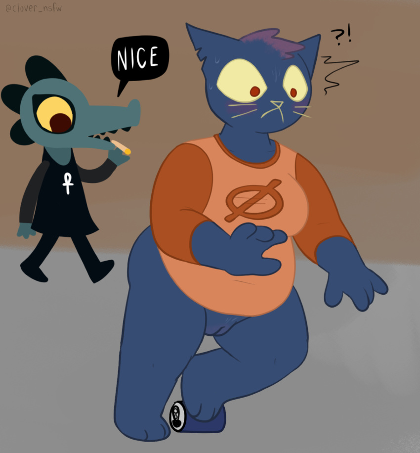 bea_(nitw) edit furry i_am_clover mae_(nitw) night_in_the_woods pussy tripping vagina