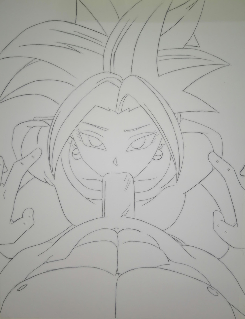 1girls 1male blowjob dick dragon_ball dragon_ball_super earrings fanart fellatio female female_saiyan fusion gloves kefla oral oral_sex potara_earrings saiyan slave suck tagme trousers