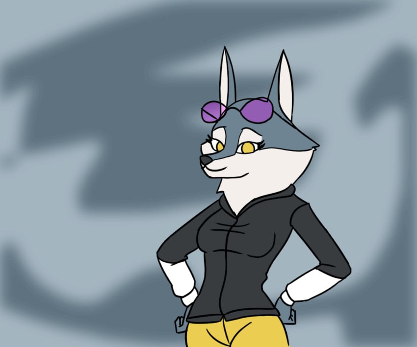 2d animated anthro arcatech blinking bottomwear bouncing_breasts breasts canine clothing eyewear female frame_by_frame gif glasses illumination_entertainment jacket mammal nipples pants porsha_crystal sing_(movie) sing_2_(movie) solo sunglasses topwear undressing wolf yellow_eyes