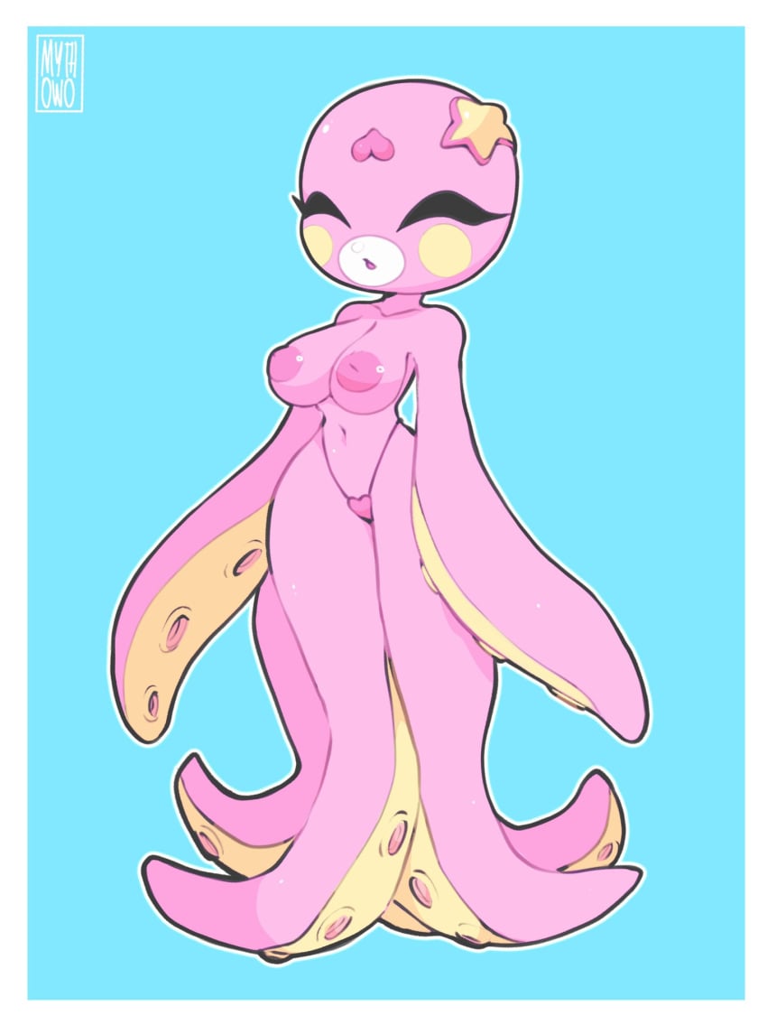 animal_crossing breasts female marina_(animal_crossing) mythruna nintendo octopus tentacle thong video_games wide_hips