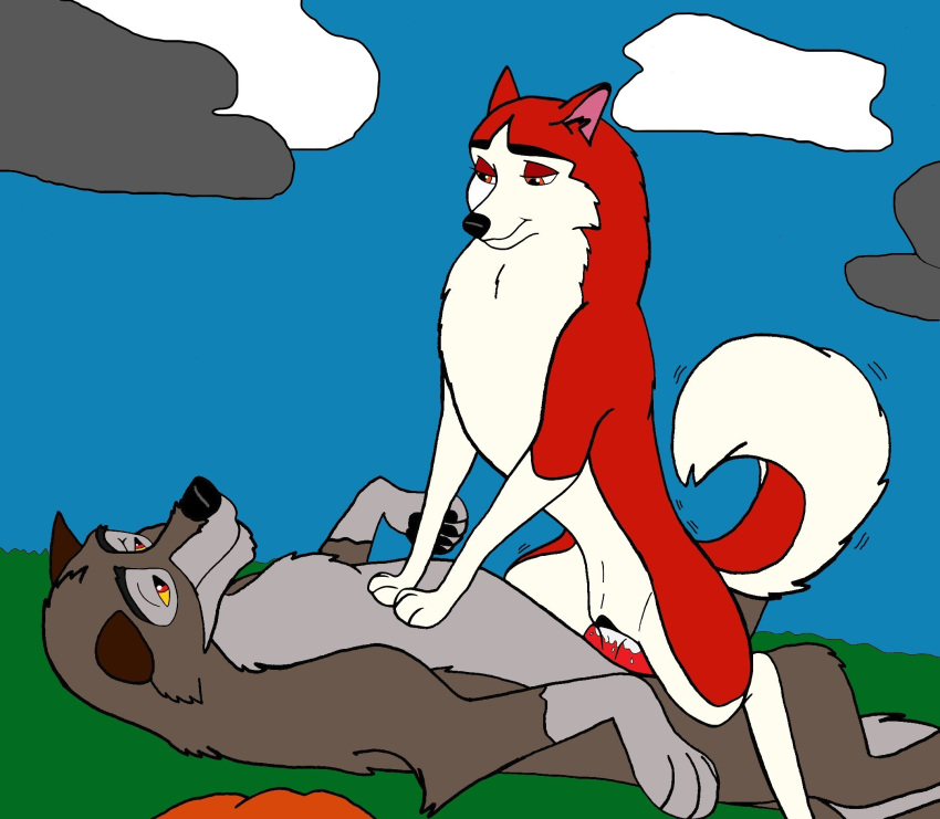 balto balto_(film) canine domestic_dog female female_penetrated feral feral_on_feral husky jenna_(balto) love male male/female mammal mount/rider_relations on_top penetration rollriver romantic romantic_couple romantic_sex sex siberian_husky wolf wolf_dog