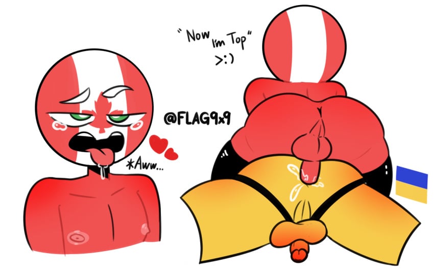 2boys 9x9_nsfw canada_(countryhumans) canada_x_ukraine countryhumans cum_inside flag9x9 gay ukraine_(countryhumans)