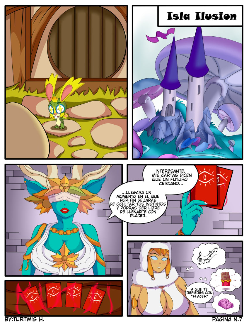 comic incognita kassia monster_legends nikasia spanish_text turtwig_h