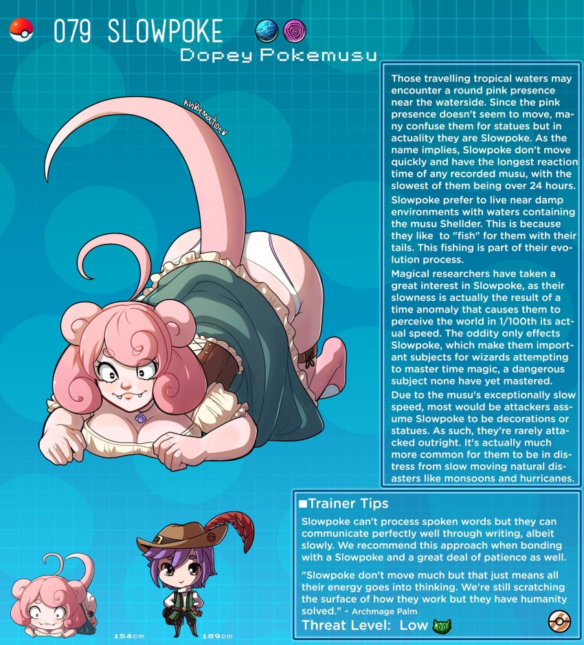 :3 creature_index english_text hi_res humanized humanized_pokemon kinkymation nintendo page_79 page_number pokémon_(species) pokemon pokemon-girl_encyclopedia pokemorph pokemusu profile slowpoke tagme text text_box