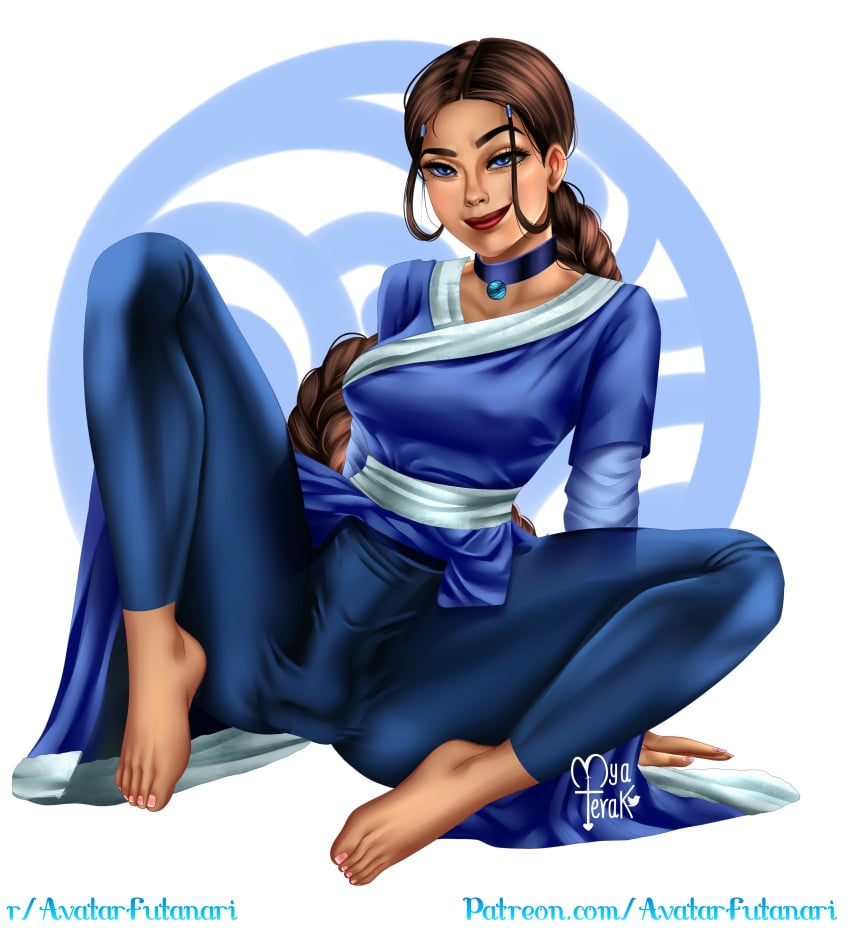 1futa absurd_res aged_up athletic avatar_legends avatar_the_last_airbender barefoot blue_eyes braid breasts brown_hair bulge choker clothed clothing dark-skinned_futanari dark_skin erect_nipples erect_nipples_under_clothes erection feet fit fully_clothed futa_only futanari hi_res high_resolution highres human human_only katara large_breasts lipstick long_hair looking_at_viewer myaterak necklace nipple_bulge painted_nails pendant penis_bulge penis_out penis_peek pinup seductive seductive_eyes seductive_look seductive_smile single_braid sitting smile solo solo_futa spread_legs text water_tribe waterbender