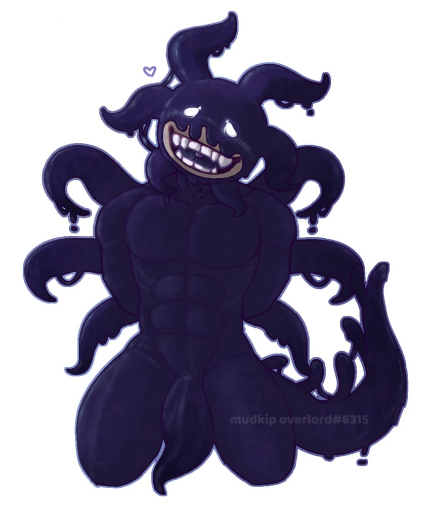 1boy anthro artist_request buff doors_(roblox) gay goo_creature heart male_only penis pleasure_face roblox roblox_game screech_(doors) slimy source_request submissive submissive_male tagme tentacle tied_up white_background white_eyes