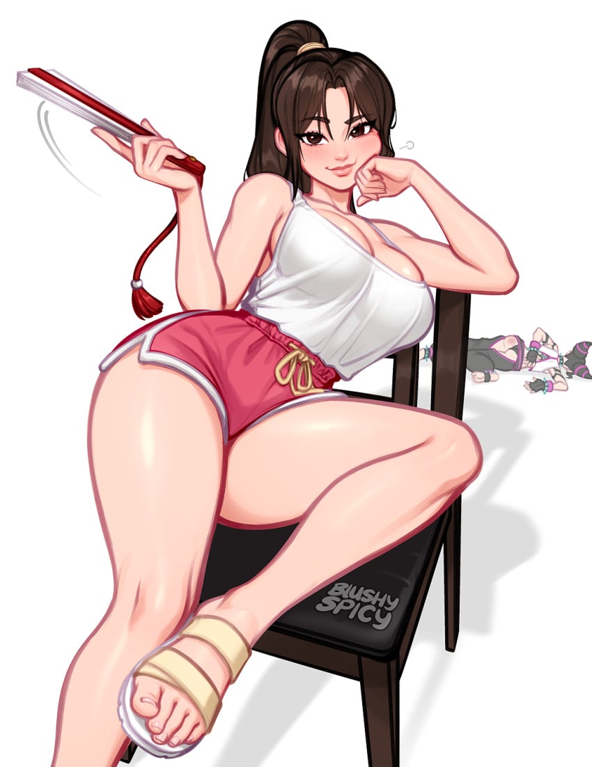 1girls blushypixy blushyspicy clothed mai_shiranui street_fighter_6