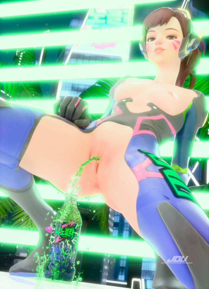 3d breasts_out crotchless d.va hana_song jdv overwatch