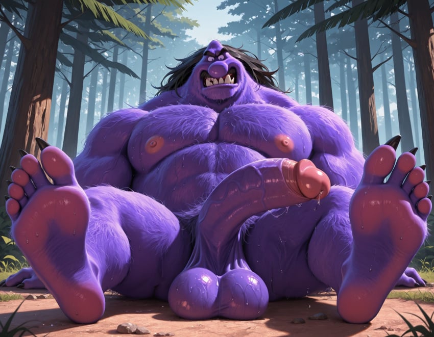 1boy abs ai_generated balls bara beard big_balls big_muscles big_nipples big_pecs big_penis black_hair booster_rex daddy despicable_me despicable_me_2 dilf el_macho erect_nipples erection fangs gay hair huge_balls huge_cock huge_muscles huge_nipples huge_pecs humanoid hunk latino long_hair luchador male male_only monster monstrous_humanoid muscular muscular_humanoid muscular_male navel nipples nude pecs penis purple_body purple_fur solo supervillain sweat