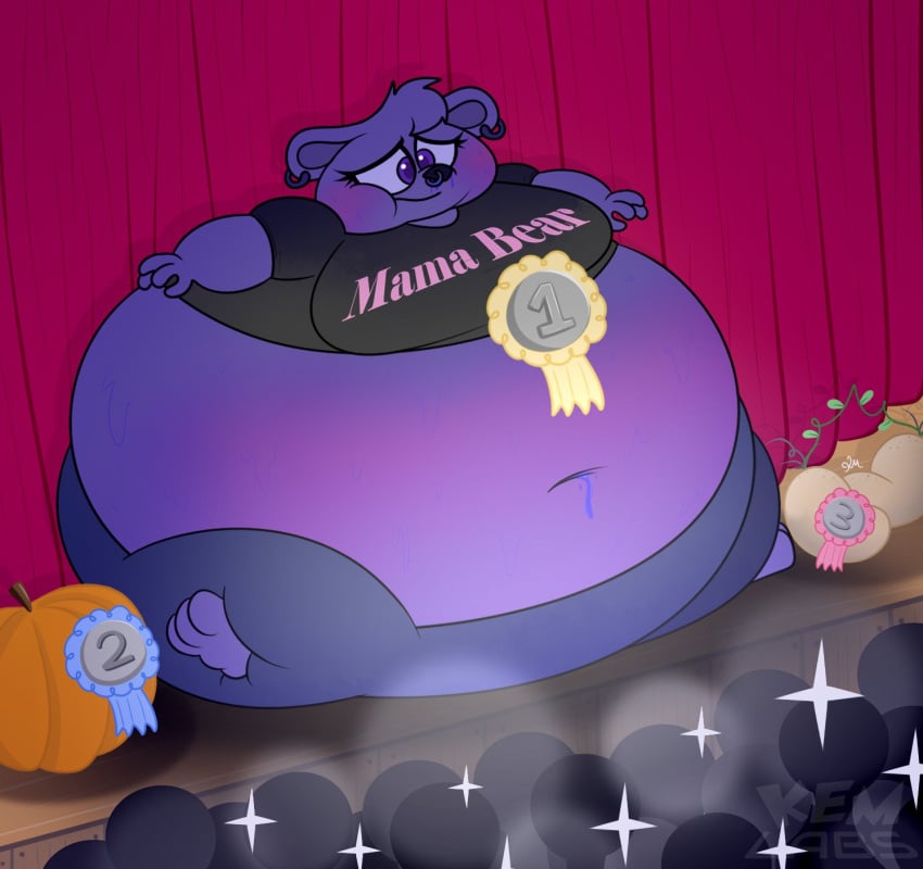 big_breasts blueberry_inflation breasts female furry huge_breasts inflation kemlaboratories tagme thick_thighs wide_hips