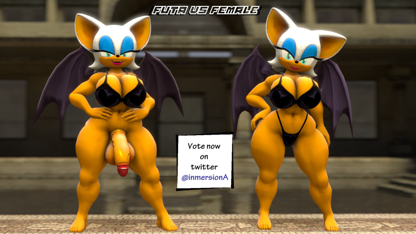 1futa 1girls 3d 3d_model big_ass big_balls big_breasts big_ears big_hips big_penis breasts day female fit furry futanari huge_breasts huge_cock inmersion_(artist) kabalmystic mobian mobian_(species) mobian_bat passion_resort penis pool pose posing rouge_the_bat rouge_the_bat_(kabalmystic) sega sfm sonic_(series) sonic_adventure_2 sonic_the_hedgehog_(series) standing vote wide_hips