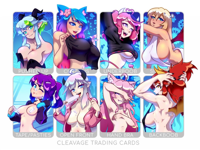 6+girls 8girls animal_ears big_breasts black_hair blonde_hair blue_eyes blush breasts cat_ears cat_girl demon_girl demon_horns demon_tail demon_wings dragon_girl dragon_horns dragon_wings female_only froot green_eyes green_hair hime_hajime horns huge_breasts ian_chase ironmouse light_blue_hair long_hair melody_(projektmelody) nyatasha_nyanners pink_hair ponytail projektmelody purple_eyes red_hair short_hair silvervale small_breasts smile smiling smirk succubus twintails twitch veibae virtual_youtuber vshojo wings yellow_eyes zentreya