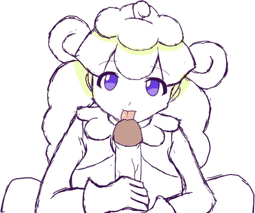 big_breasts fellatio marle marle_(puyo_puyo) puyo_puyo puyo_puyo_tetris sketch tagme